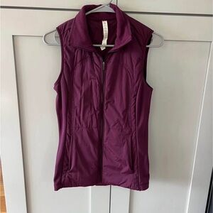 Lululemon Purple Zip-Up Vest
